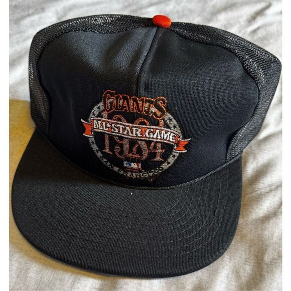 SF Giants Francisco 1984 All Star Vintage Trucker Hat SnapBack - Picture 3 of 4